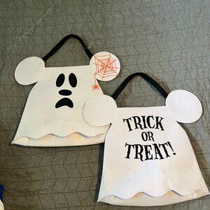 Spooky Cute Character Canvas Trick or Treat Tote Bag